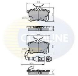 COMLINE Set placute frana, frana disc SEAT IBIZA IV (6L1) (2002 - 2009) COMLINE CBP2797