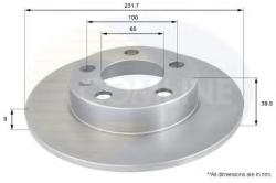 COMLINE Disc frana SKODA ROOMSTER Praktik (5J) (2007 - 2015) COMLINE ADC1414