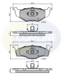 COMLINE Set placute frana, frana disc SEAT CORDOBA (6K2) (1999 - 2002) COMLINE CBP0180