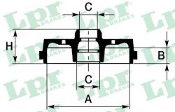 LPR Tambur frana SEAT CORDOBA (6K1, 6K2) (1993 - 1999) LPR 7D0226