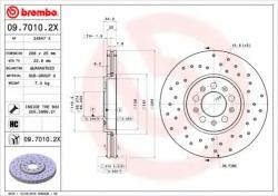 BREMBO Disc frana SKODA ROOMSTER (5J) (2006 - 2015) BREMBO 09.7010. 2X