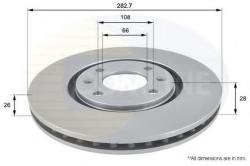 COMLINE Disc frana CITROEN XANTIA Estate (X2) (1998 - 2003) COMLINE ADC1509V