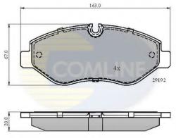 COMLINE Set placute frana, frana disc MERCEDES VITO Mixto (W447) (2014 - 2016) COMLINE CBP01555