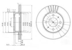 DELPHI Disc frana HYUNDAI ACCENT II limuzina (LC) (1999 - 2006) DELPHI BG3749