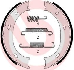 BREMBO Set saboti frana, frana de mana MERCEDES VARIO bus (1996 - 2016) BREMBO S 50 510