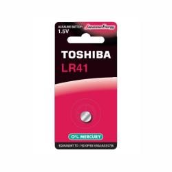 Toshiba Baterie TOSHIBA LR41 1.5V alcalina Blister 1buc echivalent 192 GP192 V3GA AG3 L736 (LR41 BP-1C) - sogest