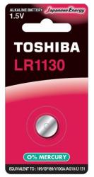 Toshiba Baterie TOSHIBA LR1130 1.5V alcalina Blister 1buc echivalent 189 GP18 V10GA AG10 L1132 (LR1130 BP-1C) - sogest