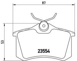 BREMBO Set placute frana, frana disc RENAULT ESPACE III (JE0) (1996 - 2002) BREMBO P 68 024