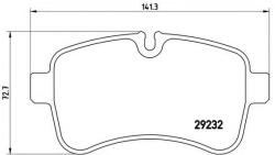 BREMBO Set placute frana, frana disc IVECO DAILY VI caroserie inchisa/combi (2014 - 2016) BREMBO P A6 027