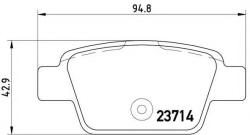 BREMBO Set placute frana, frana disc FIAT BRAVO Van (198) (2008 - 2016) BREMBO P 23 080