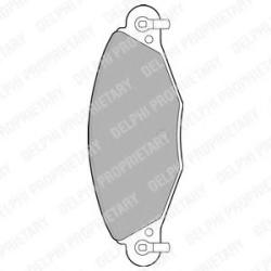 DELPHI Set placute frana, frana disc CITROEN C5 I Estate (DE) (2001 - 2004) DELPHI LP1655