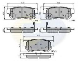 COMLINE Set placute frana, frana disc HYUNDAI SONATA V (NF) (2005 - 2010) COMLINE CBP3935