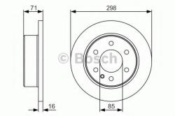 Bosch Disc frana VW CRAFTER 30-50 caroserie (2E) (2006 - 2016) BOSCH 0 986 479 S05