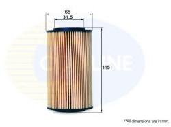 COMLINE Filtru ulei MERCEDES C-CLASS Sportscoupe (CL203) (2001 - 2011) COMLINE EOF073