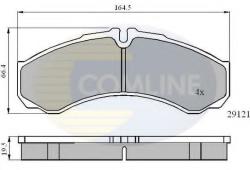 COMLINE Set placute frana, frana disc IVECO DAILY IV caroserie inchisa/combi (2006 - 2012) COMLINE CBP0931