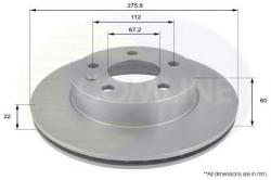 COMLINE Disc frana MERCEDES V-CLASS (638/2) (1996 - 2003) COMLINE ADC1608V