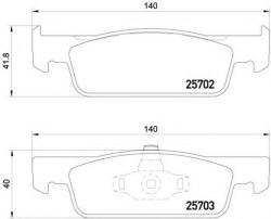 BREMBO Set placute frana, frana disc RENAULT CLIO IV (2012 - 2016) BREMBO P 68 059