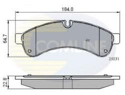 COMLINE Set placute frana, frana disc IVECO DAILY IV platou / sasiu (2006 - 2011) COMLINE CBP01727