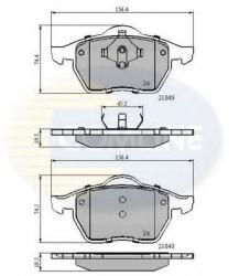 COMLINE Set placute frana, frana disc VW SHARAN (7M8, 7M9, 7M6) (1995 - 2010) COMLINE CBP0715