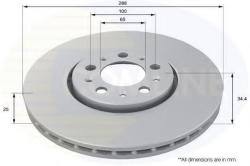 COMLINE Disc frana SKODA RAPID Spaceback (NH1) (2012 - 2016) COMLINE ADC1420V