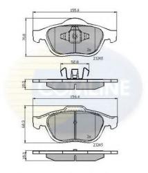 COMLINE Set placute frana, frana disc RENAULT VEL SATIS (BJ0) (2002 - 2016) COMLINE CBP01116