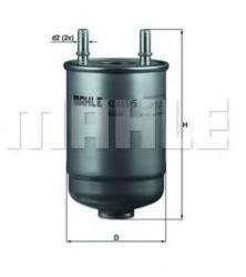 Mahle Original Filtru combustibil RENAULT FLUENCE (L30) (2010 - 2016) MAHLE ORIGINAL KL 485/5D