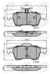 COMLINE Set placute frana, frana disc FORD TRANSIT CONNECT (P65, P70, P80) (2002 - 2016) COMLINE CBP01599