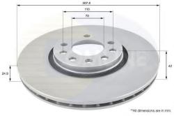 COMLINE Disc frana OPEL ASTRA G Hatchback (F48, F08) (1998 - 2009) COMLINE ADC1124V