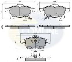 COMLINE Set placute frana, frana disc OPEL ASTRA G Limuzina (F69) (1998 - 2009) COMLINE CBP3583