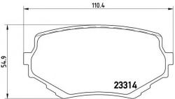 BREMBO Set placute frana, frana disc SUZUKI VITARA Cabrio (ET, TA) (1988 - 2002) BREMBO P 79 009