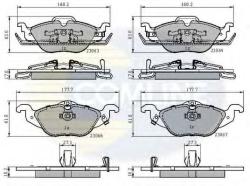 COMLINE Set placute frana, frana disc OPEL ASTRA G Limuzina (F69) (1998 - 2009) COMLINE CBP3584