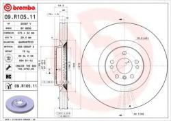 BREMBO Disc frana MERCEDES GL-CLASS (X164) (2006 - 2012) BREMBO 09. R105.11
