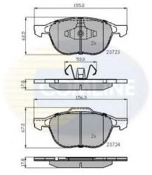 COMLINE Set placute frana, frana disc VOLVO V50 (MW) (2004 - 2016) COMLINE CBP01323