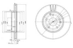DELPHI Disc frana MERCEDES C-CLASS T-Model (S203) (2001 - 2007) DELPHI BG3240C