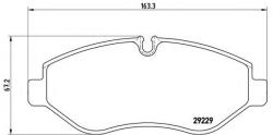 BREMBO Set placute frana, frana disc IVECO DAILY V caroserie inchisa/combi (2011 - 2014) BREMBO P A6 026