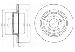 DELPHI Disc frana OPEL ASTRA J (2009 - 2016) DELPHI BG4279