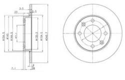 DELPHI Disc frana PEUGEOT PARTNER combispace (5F) (1996 - 2012) DELPHI BG3653