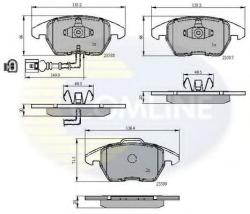 COMLINE Set placute frana, frana disc VW POLO (6R, 6C) (2009 - 2016) COMLINE CBP11224