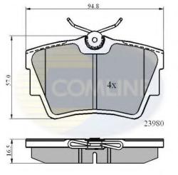 COMLINE Set placute frana, frana disc NISSAN PRIMASTAR bus (X83) (2001 - 2016) COMLINE CBP0874