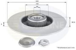 COMLINE Disc frana RENAULT MEGANE II Grandtour (KM0/1) (2003 - 2012) COMLINE ADC3010