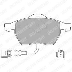 DELPHI Set placute frana, frana disc VW GOLF IV Variant (1J5) (1999 - 2006) DELPHI LP1525