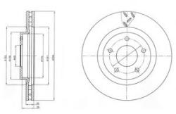 DELPHI Disc frana MITSUBISHI ASX (GA_W) (2010 - 2016) DELPHI BG4246