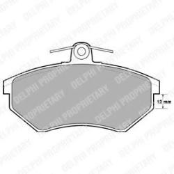 DELPHI Set placute frana, frana disc SEAT IBIZA II (6K1) (1993 - 1999) DELPHI LP778