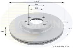 COMLINE Disc frana DACIA LOGAN (LS) (2004 - 2016) COMLINE ADC1507V