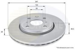 COMLINE Disc frana PEUGEOT 107 (2005 - 2016) COMLINE ADC1561V