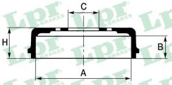 LPR Tambur frana FIAT DOBLO Cargo (223) (2000 - 2016) LPR 7D0267