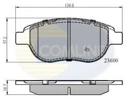 COMLINE Set placute frana, frana disc PEUGEOT 207 (WA, WC) (2006 - 2016) COMLINE CBP01038