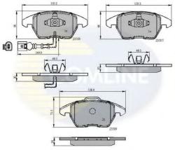 COMLINE Set placute frana, frana disc SEAT ALTEA (5P1) (2004 - 2016) COMLINE CBP11224