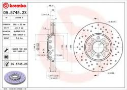 BREMBO Disc frana SEAT EXEO (3R2) (2008 - 2016) BREMBO 09.5745. 2X