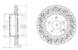 DELPHI Disc frana MERCEDES E-CLASS T-Model (S212) (2009 - 2016) DELPHI BG4142C